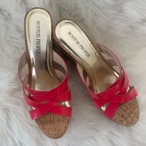 Boston Proper Heel Sandal/Wedge NWOT